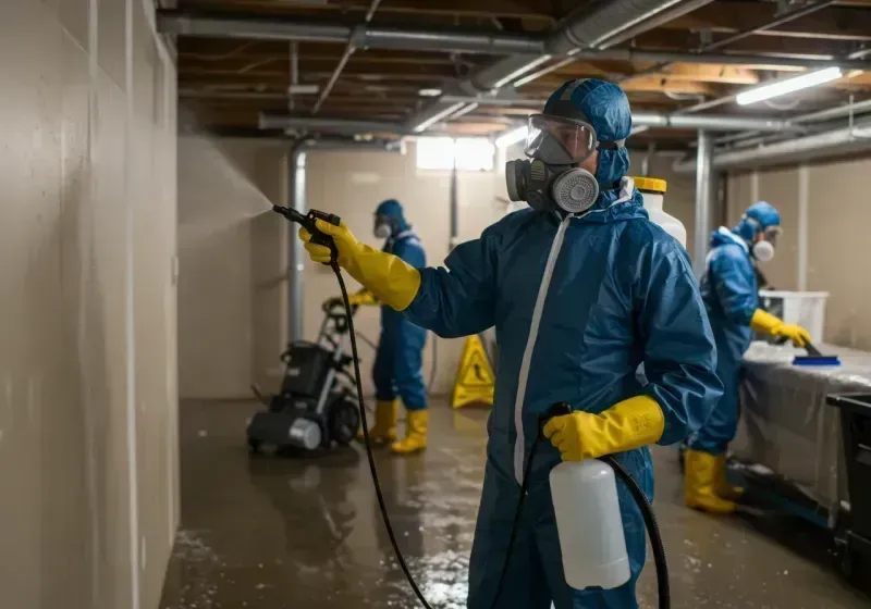 Basement Sanitization and Antimicrobial Treatment process in Rensselaer, NY